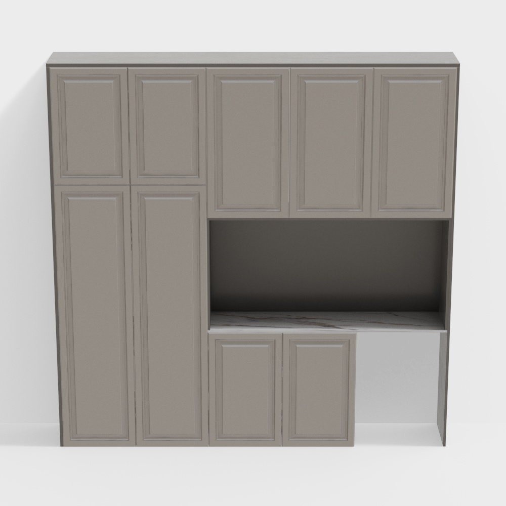 Modern balcony laundry cabinet