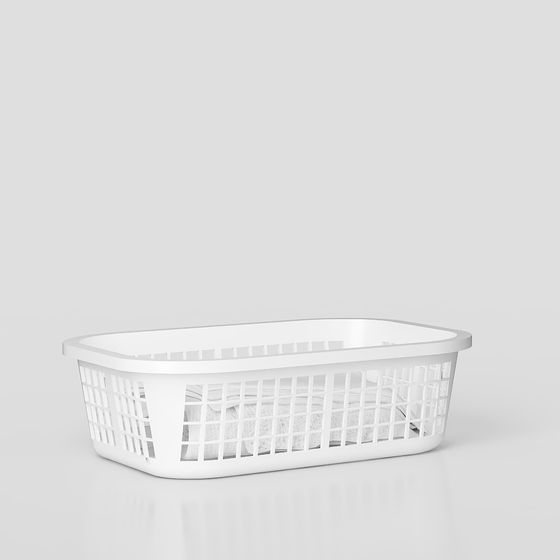 Minimalist Laundry Basket 3D model