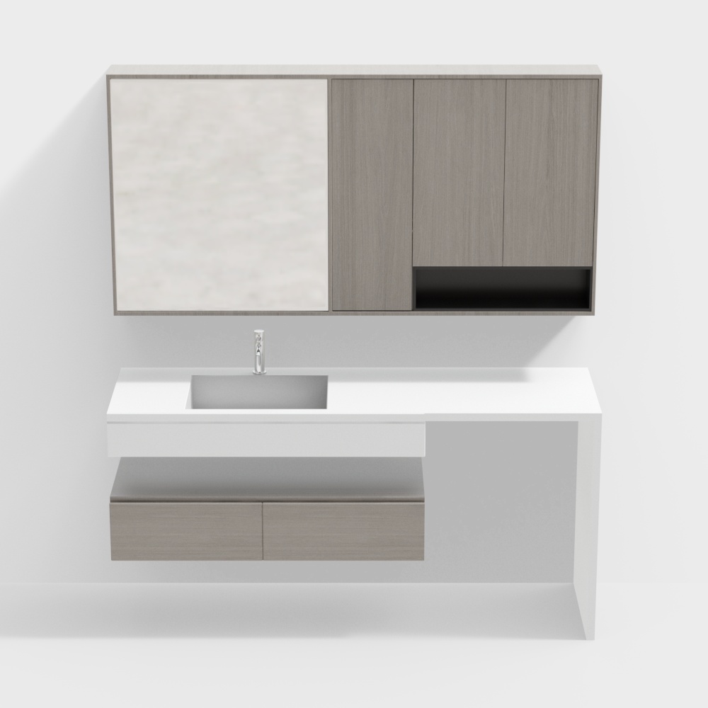 Gabinete de lavandería para baño