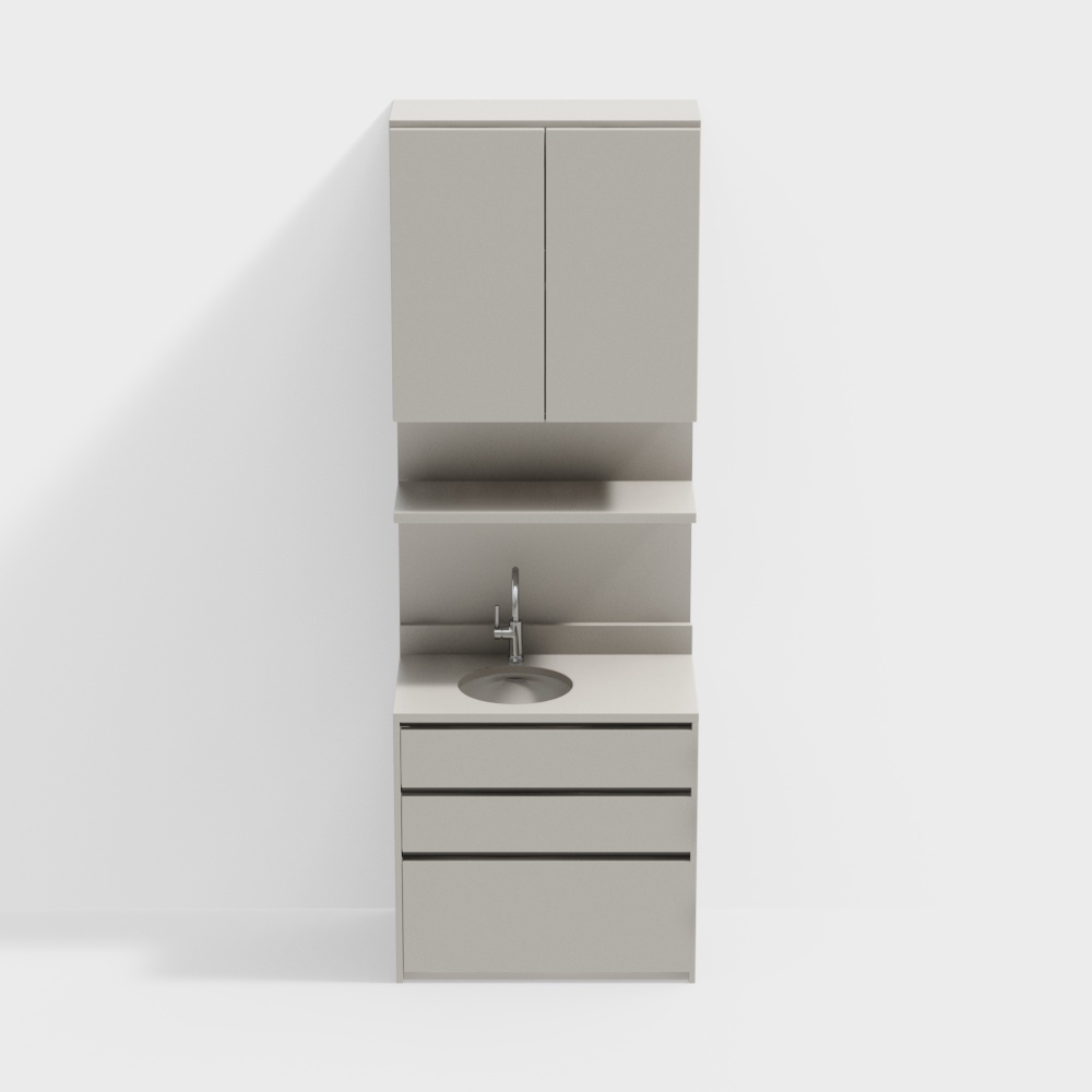 Simple balcony cabinet