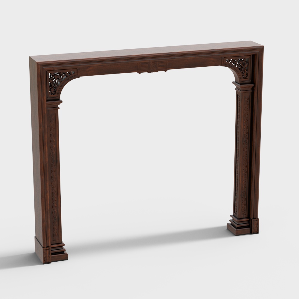 European solid wood carving pass