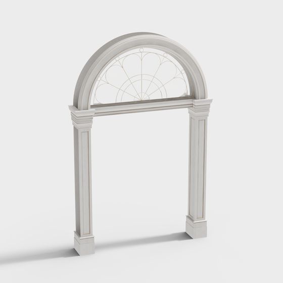 Exquisite Arch 3D Model Blending Classic and Modern Styles