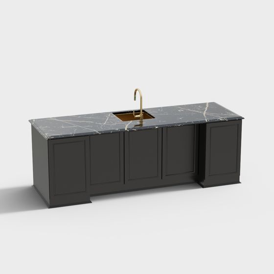 Urban Kitchen Island 3D model