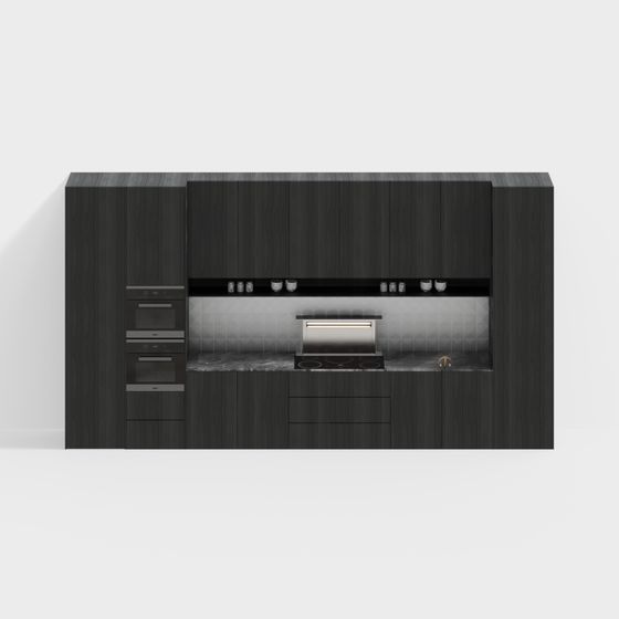 Modern Kitchen Cabinet Door 3D model