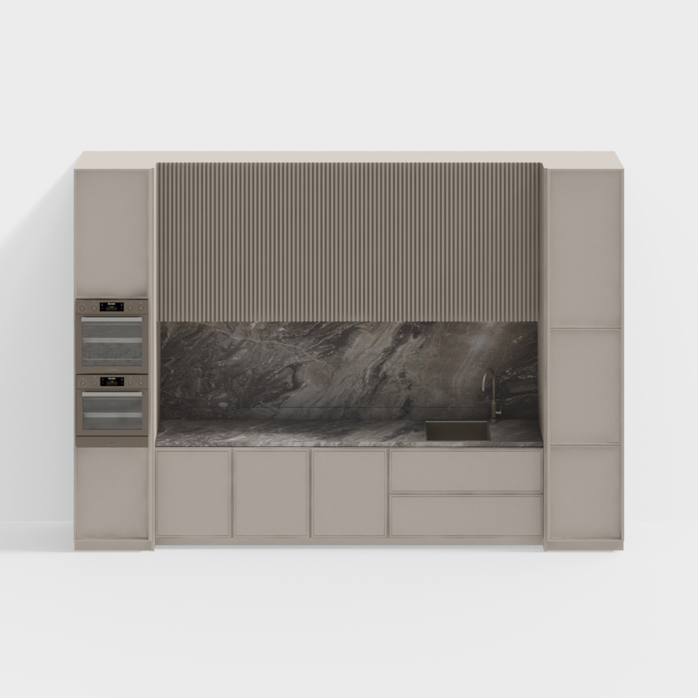 Integrated kitchen cabinet