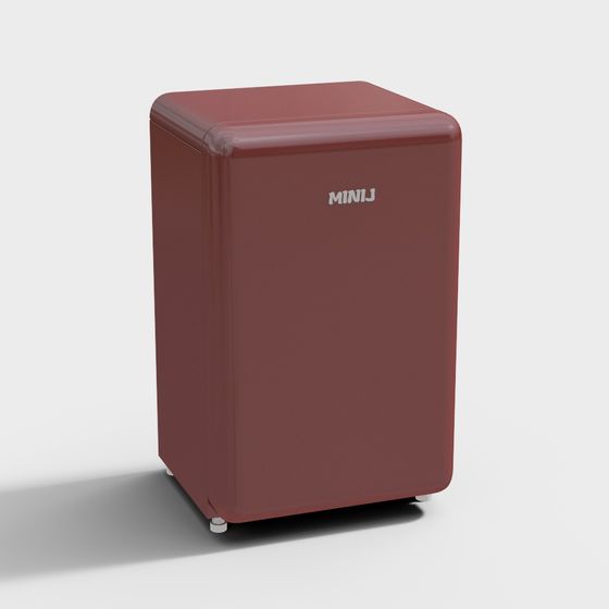 Vintage Fridge 3D model for Nostalgic Spaces