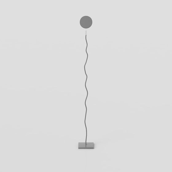 Flowing Floor Lamp 3D model for Modern Spaces