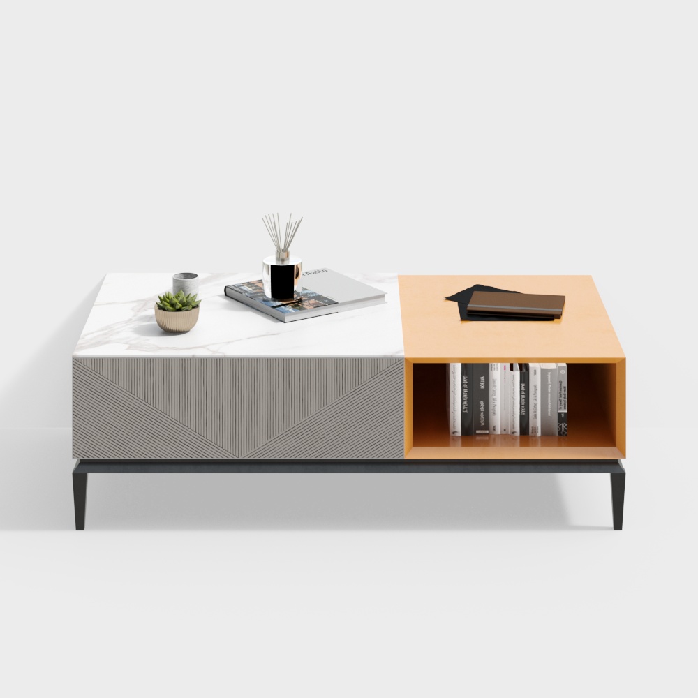 현대 거실 패션 스퀘어 커피 테이블