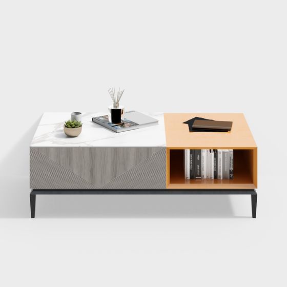 현대 거실 패션 스퀘어 커피 테이블