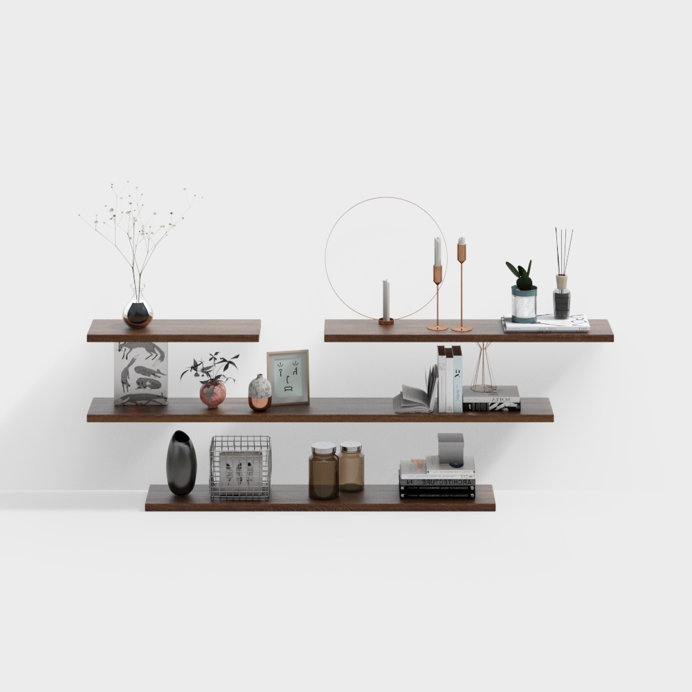 Hanging storage rack in entrance