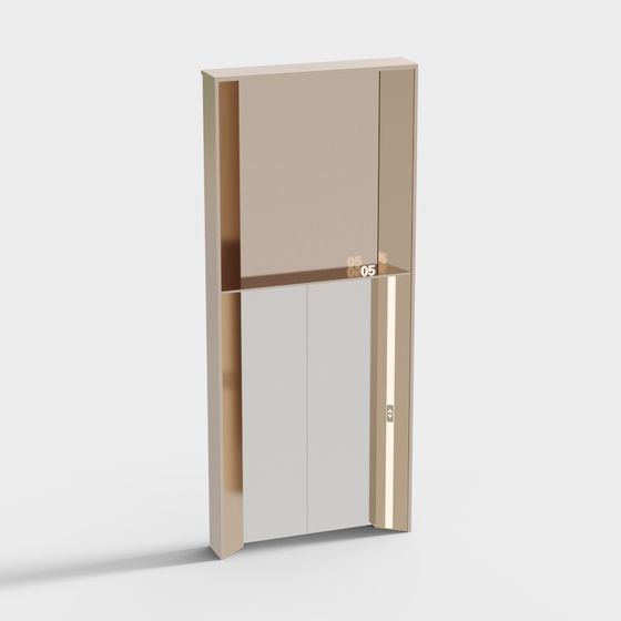 City Window Cabinet 3D model for Modern Spaces