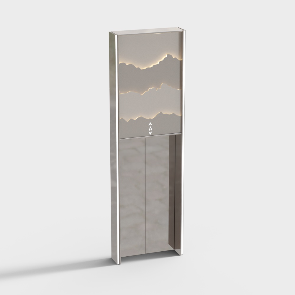 Modern high-rise elevator