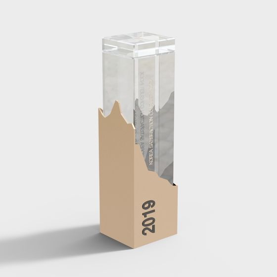 2019 Korea Satisfaction Index Trophy 3D model for Creative Projects
