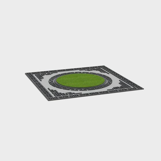 Garden Square 3D Model for Creative Projects