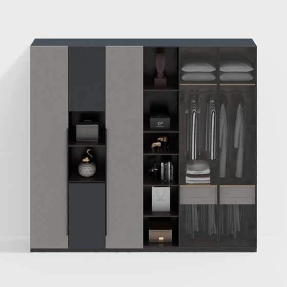 Urban Closet 3D model - Modern Minimalist Design