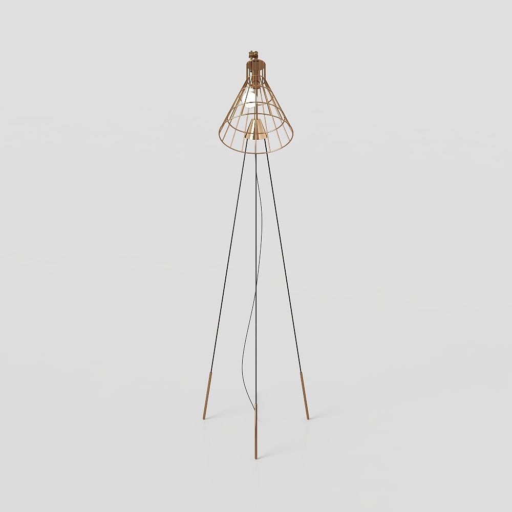 Modern guest bedroom floor lamp