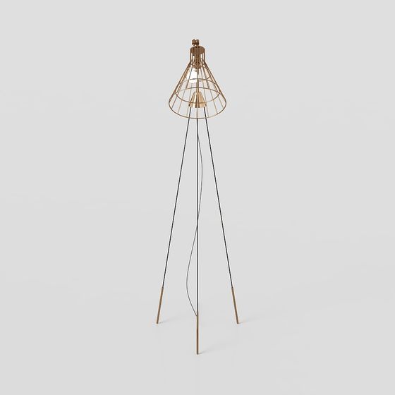 Stylish Vintage Modern Floor Lamp 3D model