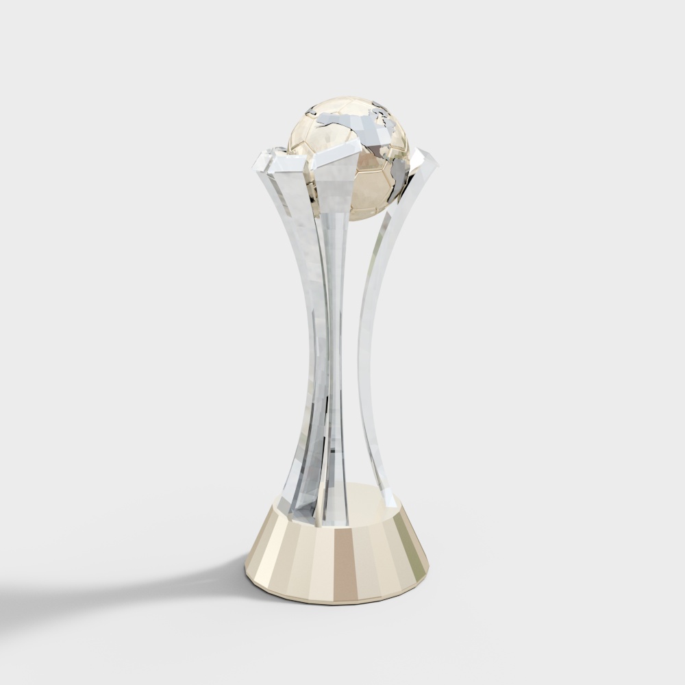 Elegant Football Trophy 3D model for Creative Projects