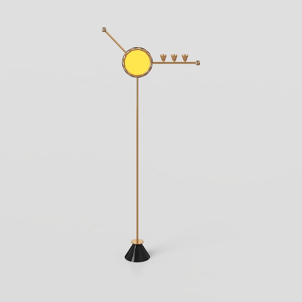 Modern guest bedroom floor lamp