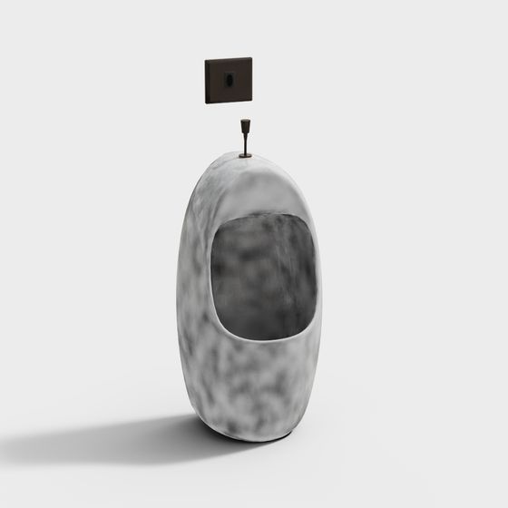 Low Poly Minimalist Urinal 3D model