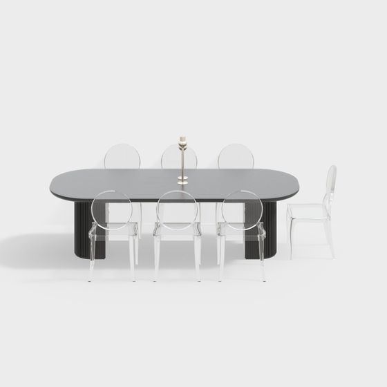 Stylish Urban Lounge 3D model for Contemporary Spaces