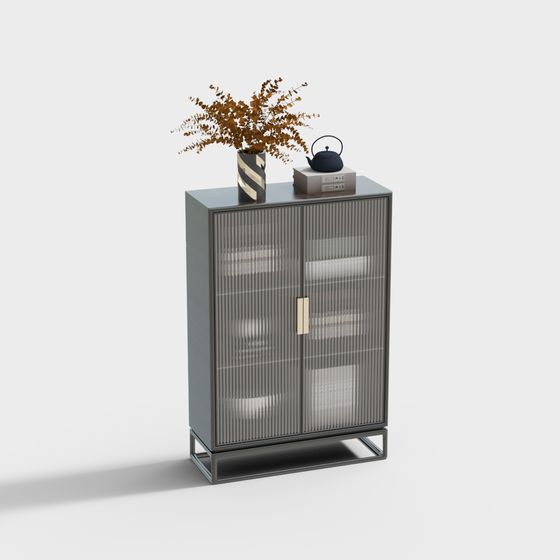 Minimalist Storage Cabinet 3D model