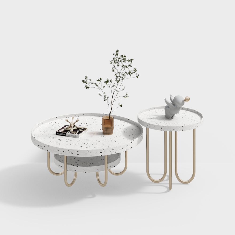 Light luxury living room son mother coffee table