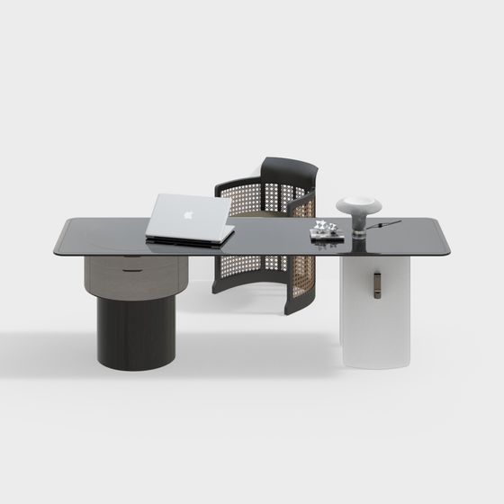 Contemporary Urban Work Desk 3D model