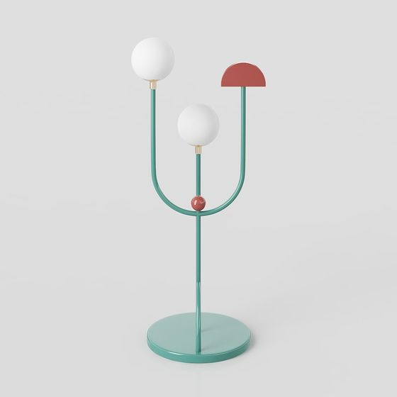 U-Shaped Lamp Stand 3D model
