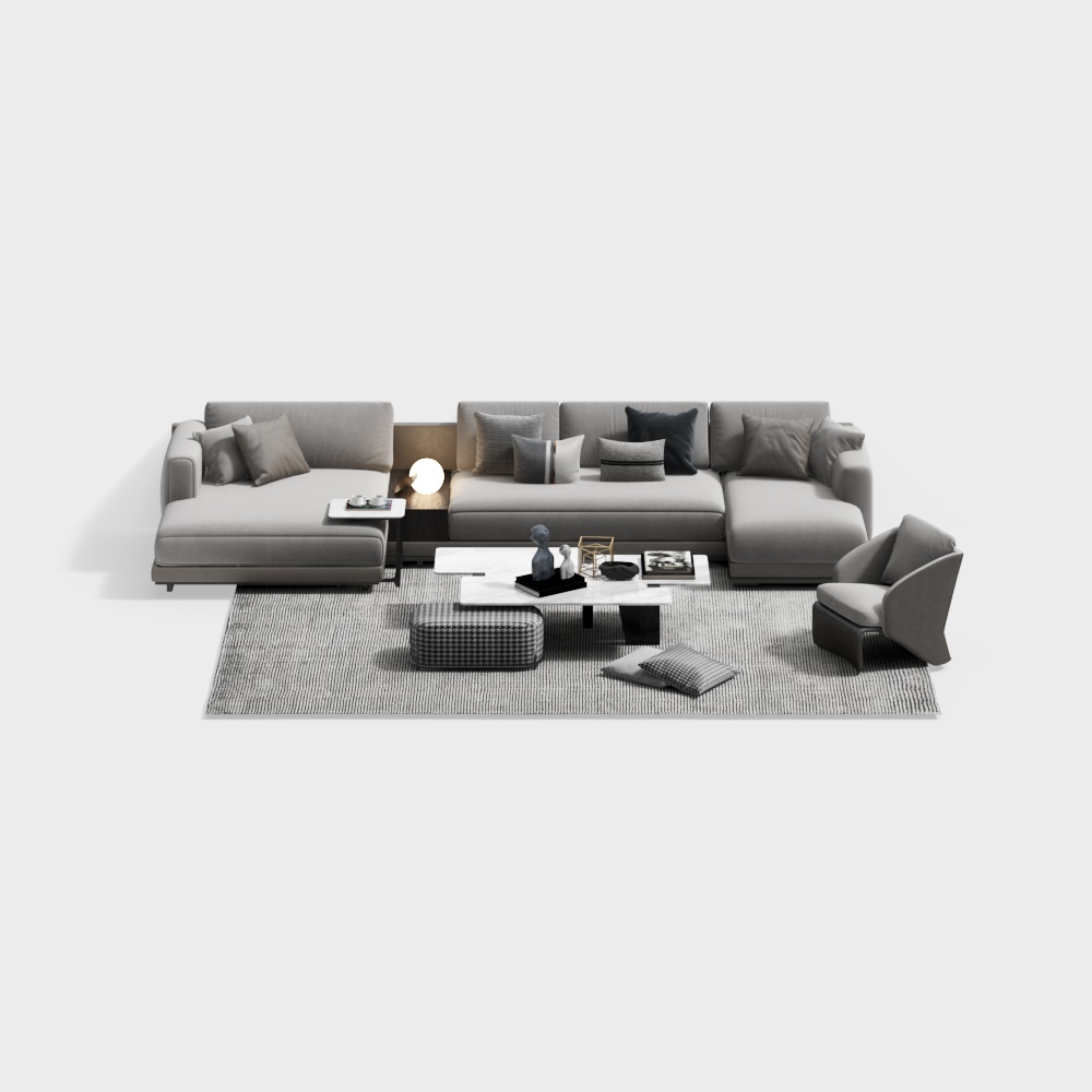 Modern Multi-Seat Sofa for Living Room