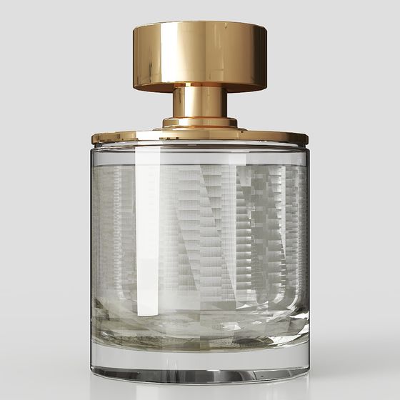 Elegant Perfume Bottle 3D model