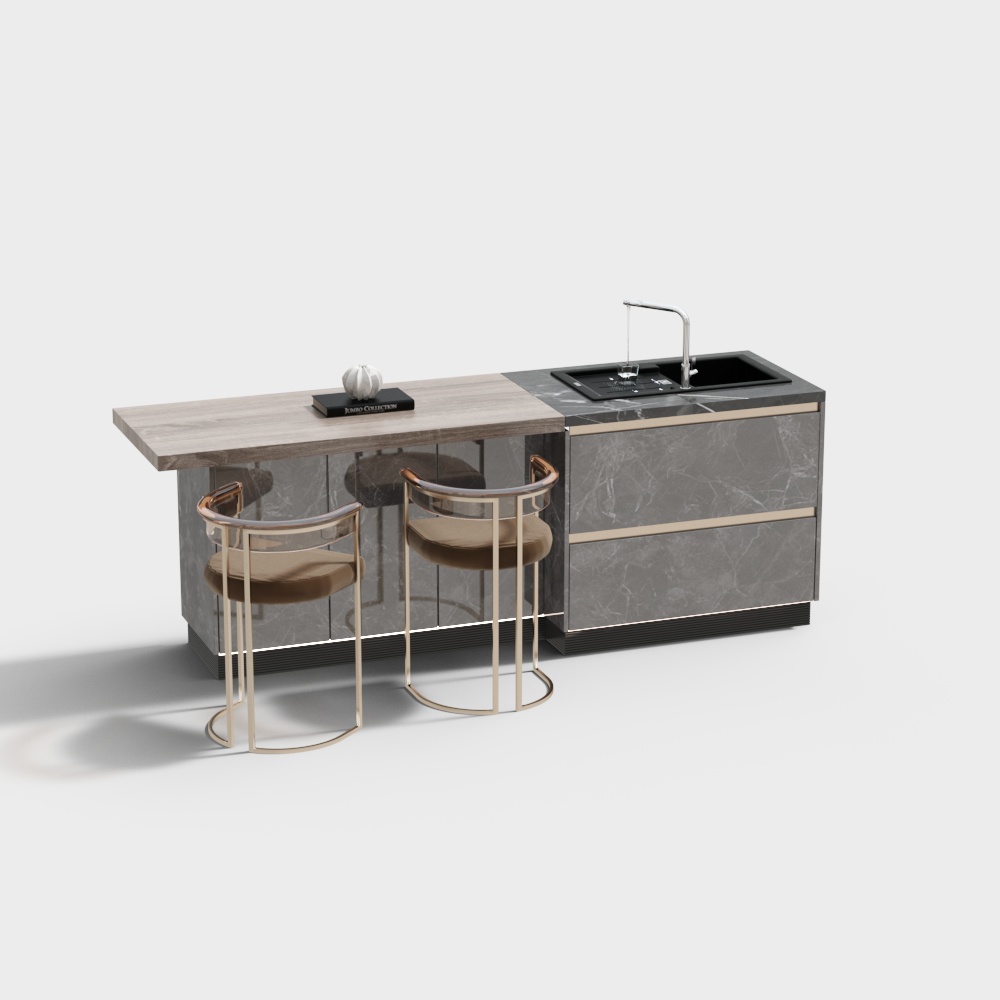 Modern Kitchen Island Countertop