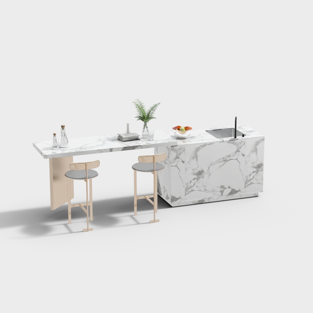 Modern Kitchen Island Countertop