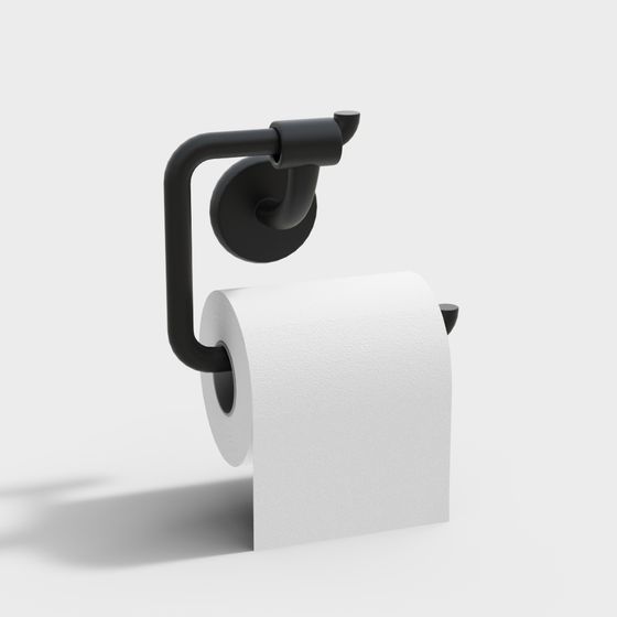 Minimalist Toilet Paper Holder 3D model