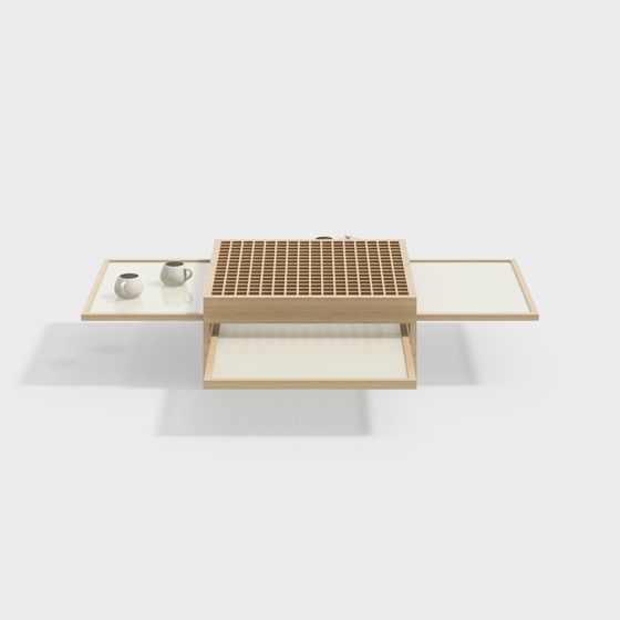 Unique Folding Coffee Table 3D model for Modern Spaces