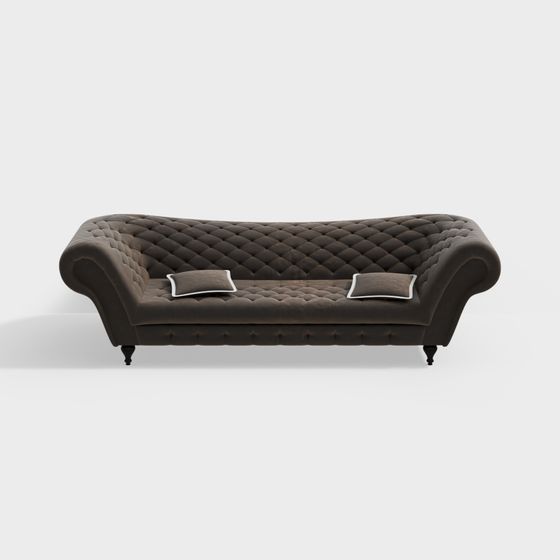 Royal Comfort 3D Model Sofa for Modern Homes