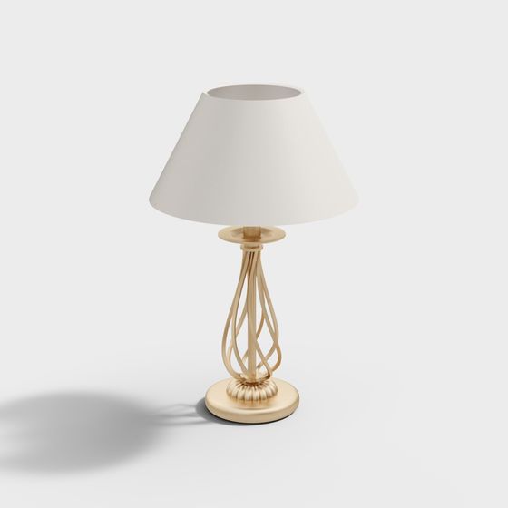 Elegant Table Lamp 3D model