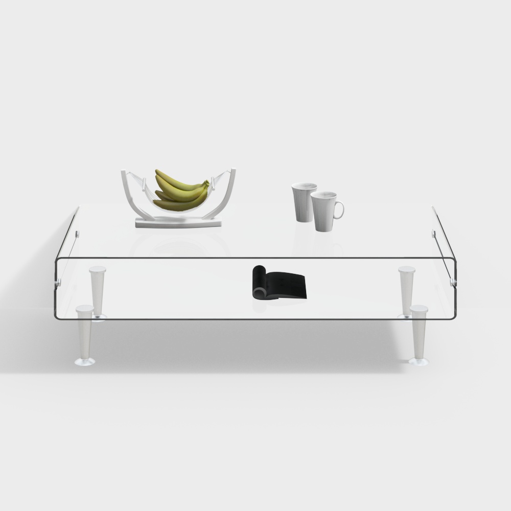 Mesa de centro de vidrio