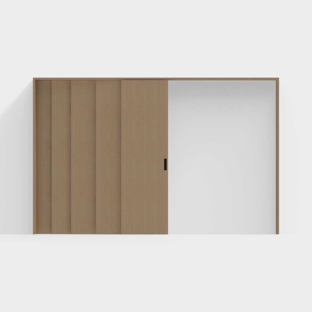 Modern solid wood multi-link sliding doors