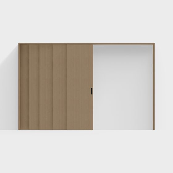 Minimalist Sliding Door 3D model