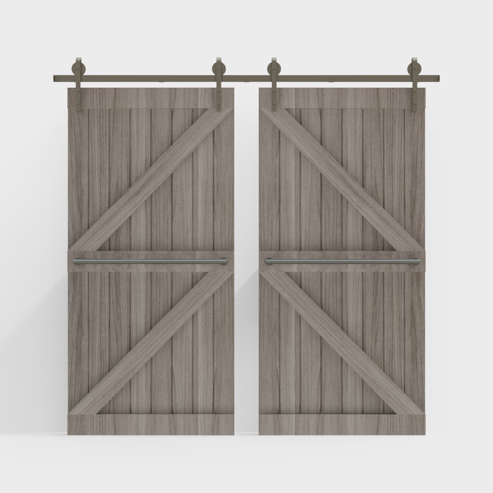 Industrielle Windscheunentür