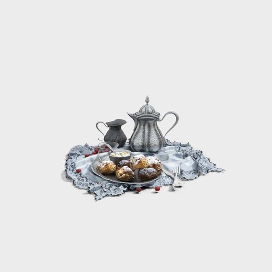 Exquisite Afternoon Tea 3D model