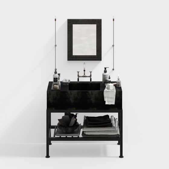 회사 산업풍 세면대