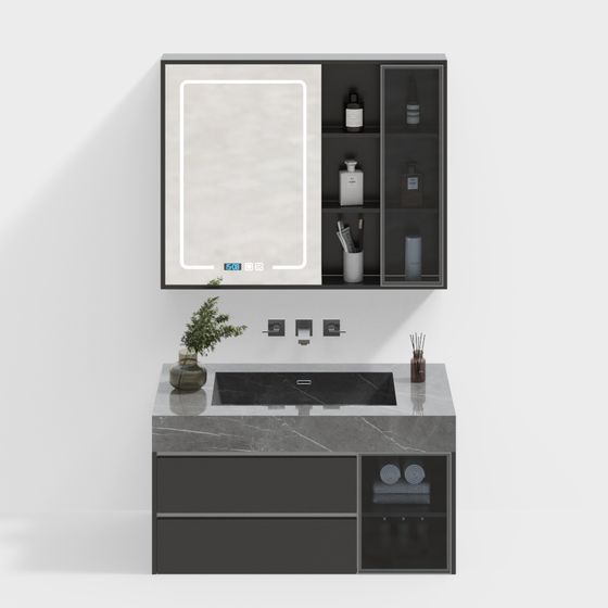 Modern Luxury Bathroom Vanity 3D model