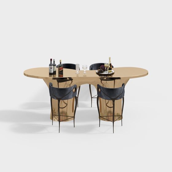 Set modischer Barhocker für Restaurants