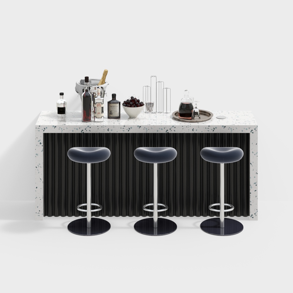 Modern Bar Counter Chair Set