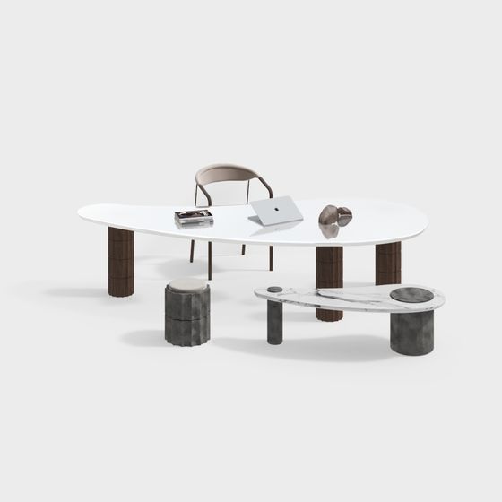 Urban Living Room Furniture Set 3D model