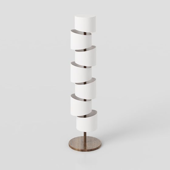 Spiral Light and Shadow Column 3D model
