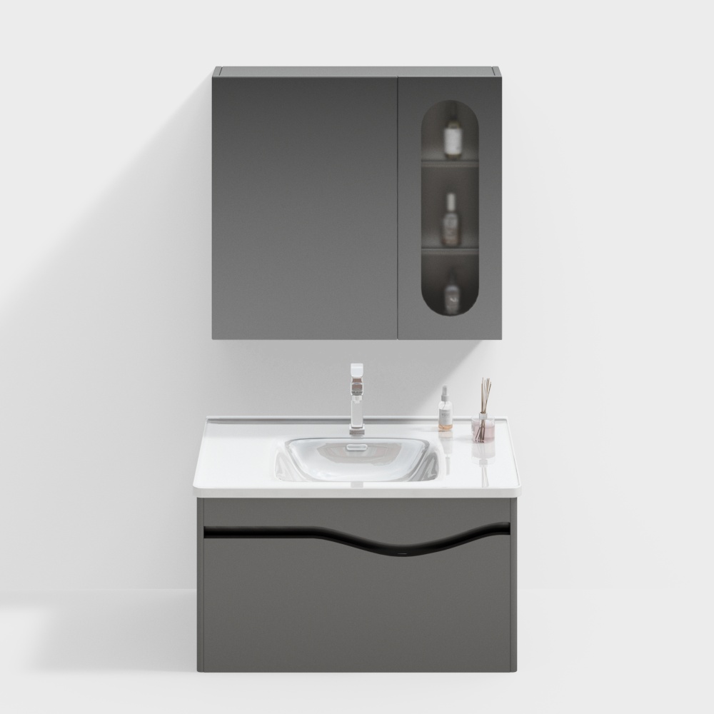 Tủ phòng tắm phong cách Bắc Âu