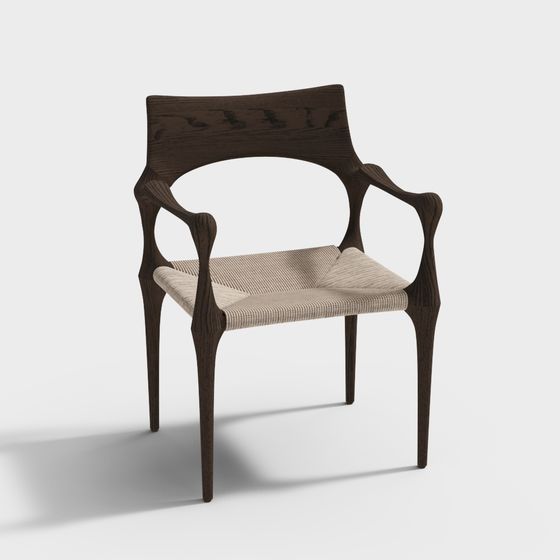 Unique Low-Poly Style Chair 3D model